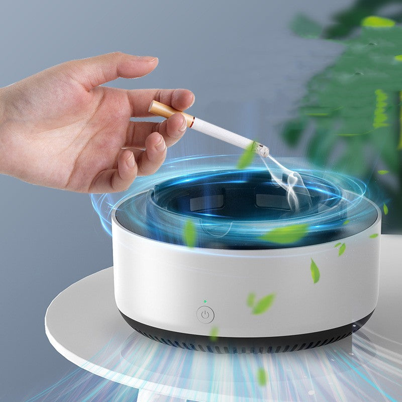 Smoke Removal Air Purification Ashtray Anion Purification Practical Automatic Purifier Ashtray Portable Gadgets For Car Ashtray - Antique Decore