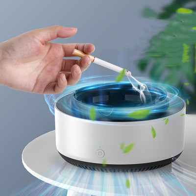 Smoke Removal Air Purification Ashtray Anion Purification Practical Automatic Purifier Ashtray Portable Gadgets For Car Ashtray - Antique Decore