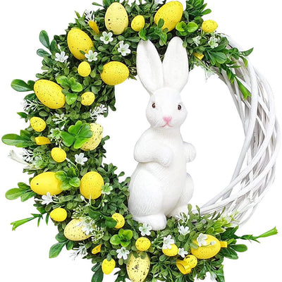 Family Easter Bunny Wreath Decoration Props - Antique Decore