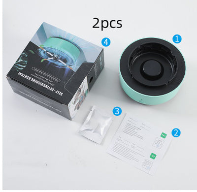Smoke Removal Air Purification Ashtray Anion Purification Practical Automatic Purifier Ashtray Portable Gadgets For Car Ashtray - Antique Decore