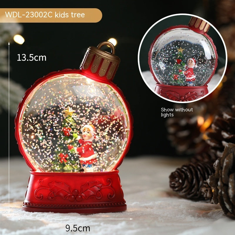 Christmas Holiday Decorations Luminous Simulation Flat Light LED Decoration Scene Layout Flame Light Home Decor - Antique Decore