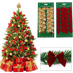 Christmas Tree Ornaments Christmas Decoration Bow - Antique Decore