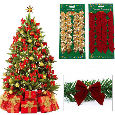 Christmas Tree Ornaments Christmas Decoration Bow - Antique Decore
