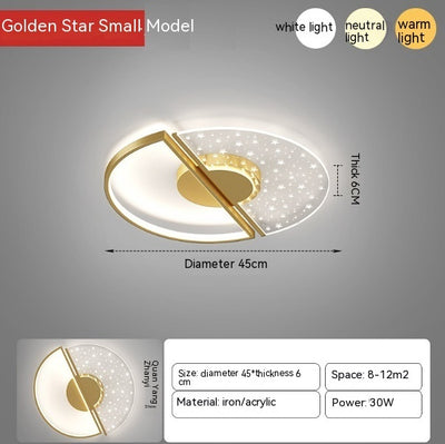 New LED Ceiling Light Modern Simple And Light Luxury Bedroom - Antique Decore