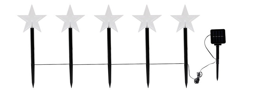 Solar Light Star Snowflake Christmas Tree Garden Light Decoration Lawn Lamp  Waterproof Outdoor Lighting Christmas Lights - Antique Decore