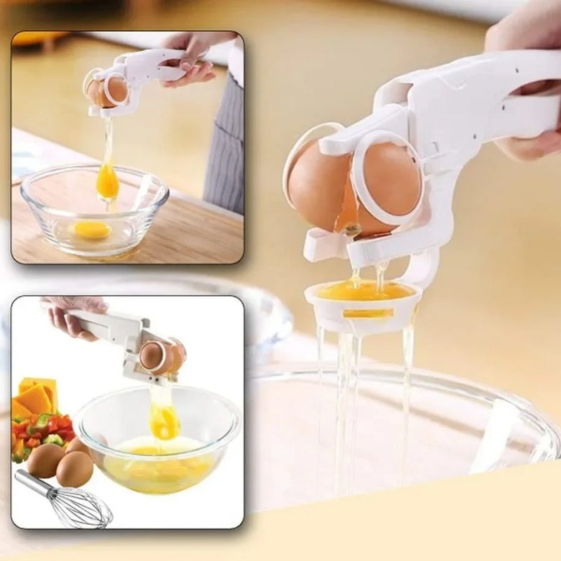 Egg Shell Cracker Handheld Plastic Egg Breaker Egg Opener Creative Egg Separator Tool Kitchen Gadgets - Antique Decore