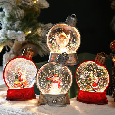 Christmas Holiday Decorations Luminous Simulation Flat Light LED Decoration Scene Layout Flame Light Home Decor - Antique Decore