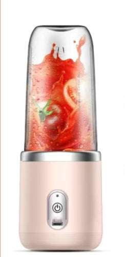 6blade Portable Blender Mini Juicer Cup Extractor Smoothie USB Charging Fruit Squeezer Blender Food Mixer Ice Crusher Portable Juicer Machine - Antique Decore