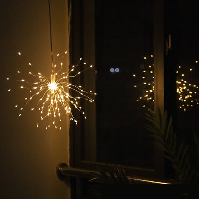 Outdoor Waterproof Remote Control Copper Wire Lamp Dandelion String Light - Antique Decore