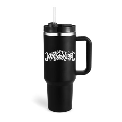 40 Oz Tumbler With Handle Straw Insulated, Stainless Steel Spill Proof Vacuum Coffee Cup Gifts For Valentine Lover