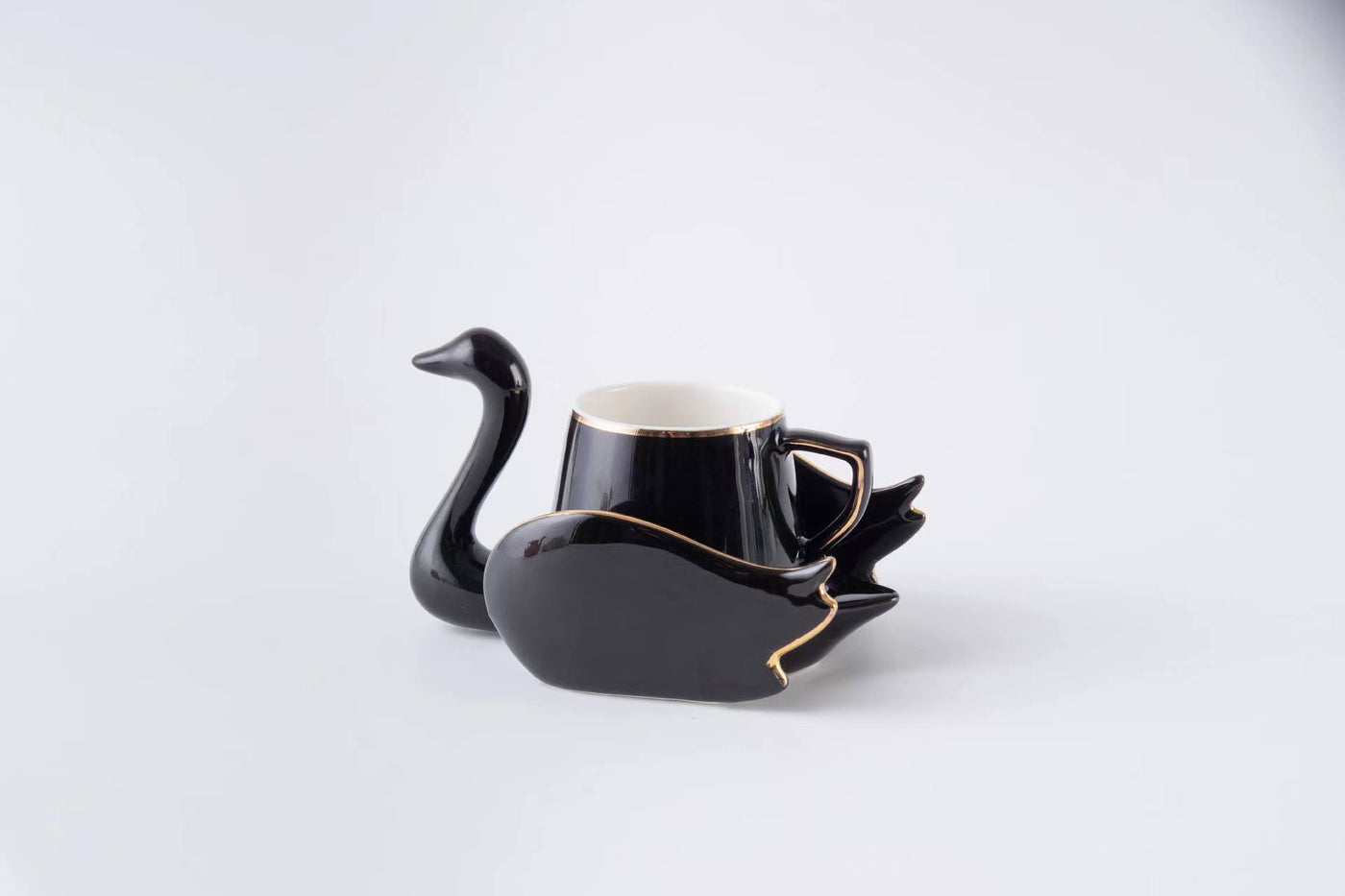 Creative Swan Ceramic Coffee Set Set - Antique Decore