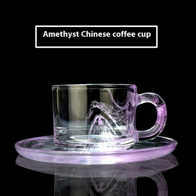 Glass Coffee Cup Crystal Coffee Appliance - Antique Decore