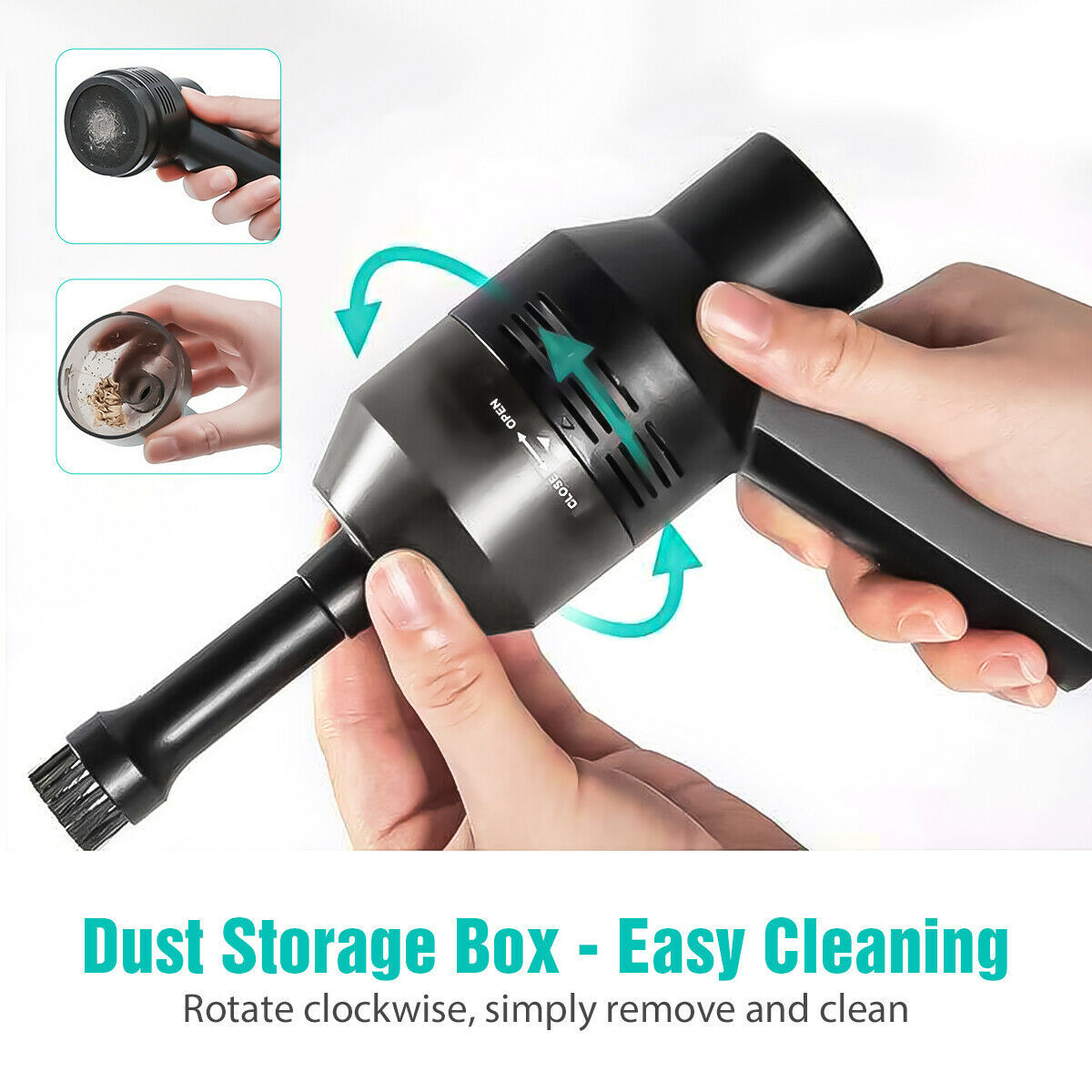 USB Keyboard Vacuum Cleaner Cordless Computer Cleaners Rechargeable with Cleaning Gel Auto For Car Laptop PC Piano Pet Dust - Antique Decore