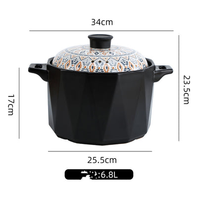 Bohemia Cookware With Lid Medium - Antique Decore