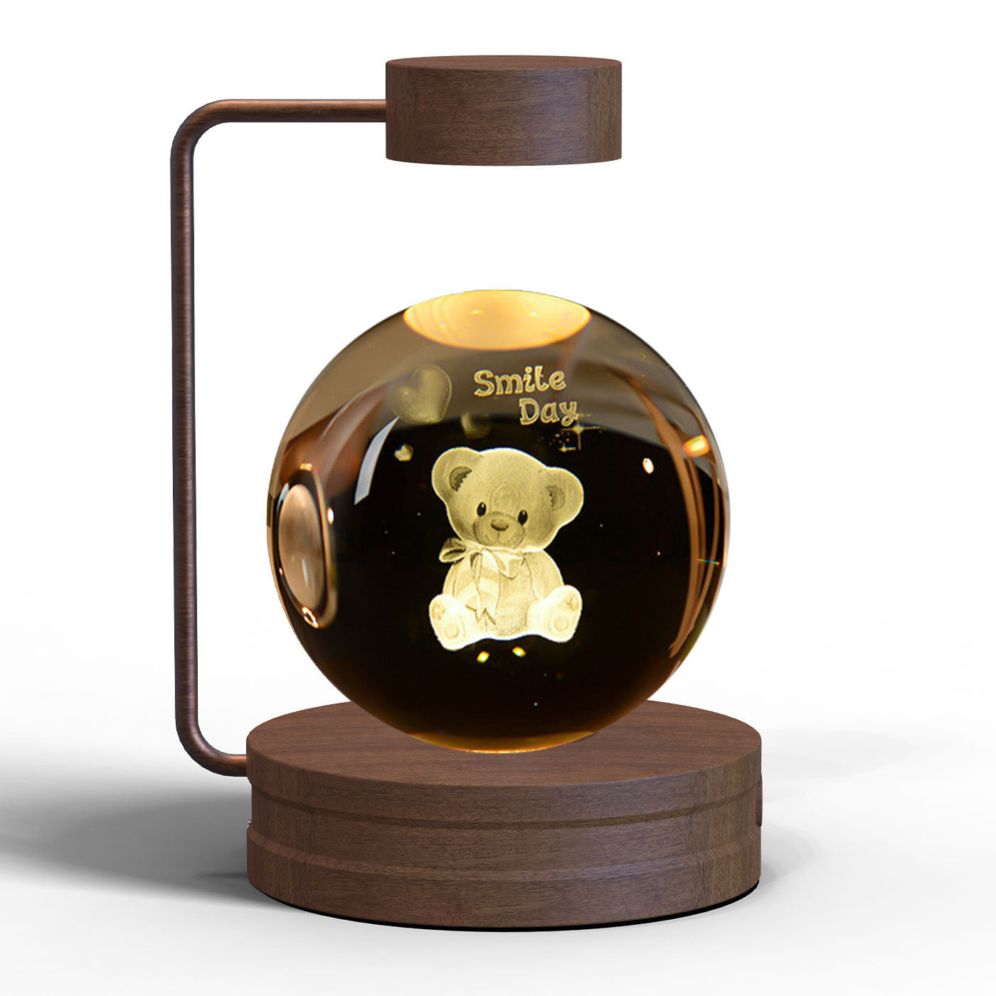 Crystal Ball Cosmic Dinosaur Indoor Night Light USB Power Warm Bedside Light Birthday Gift Night Lamp - Antique Decore