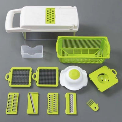 12 In 1 Manual Vegetable Chopper Kitchen Gadgets Food Chopper Onion Cutter Vegetable Slicer - Antique Decore