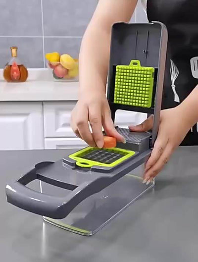 12 In 1 Manual Vegetable Chopper Kitchen Gadgets Food Chopper Onion Cutter Vegetable Slicer - Antique Decore