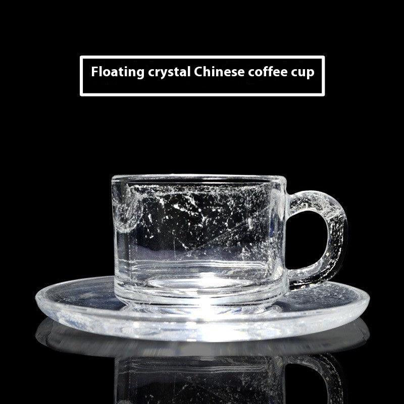 Glass Coffee Cup Crystal Coffee Appliance - Antique Decore