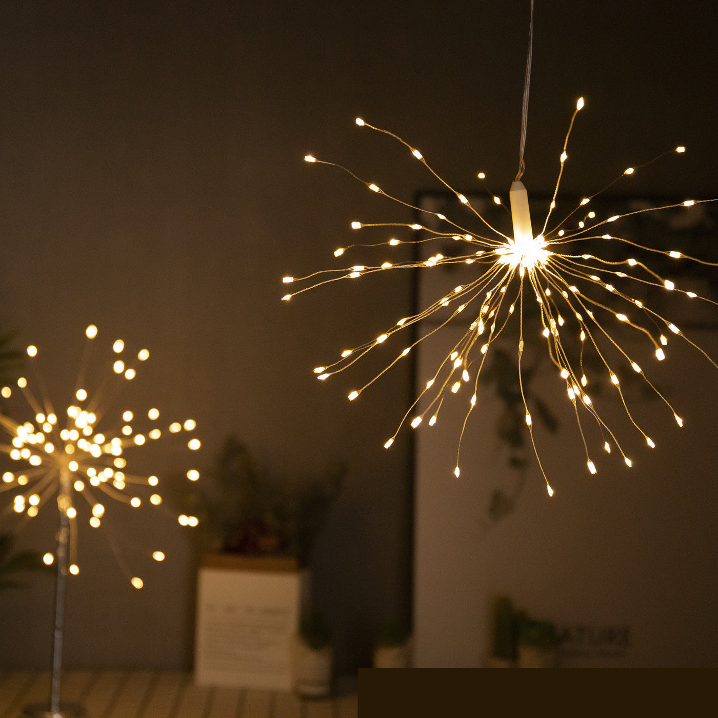 Outdoor Waterproof Remote Control Copper Wire Lamp Dandelion String Light - Antique Decore