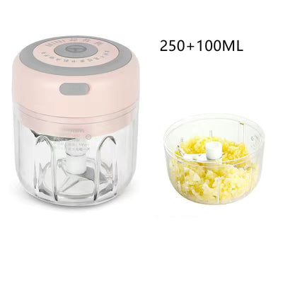 Mini Electric Garlic Chopper USB Charging Ginger Masher Machine Sturdy Durable Chili Vegetable Crusher Kitchen Tool - Antique Decore