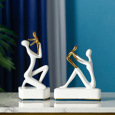 Modern Simple And Light Luxury Ceramic Ornaments - Antique Decore