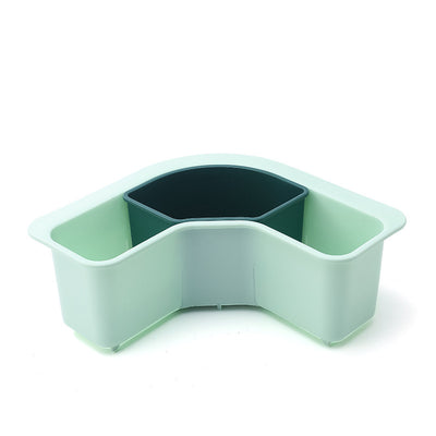 Kitchen Washing Triangular Drain Basket Can Be Divided Into Storage Rack