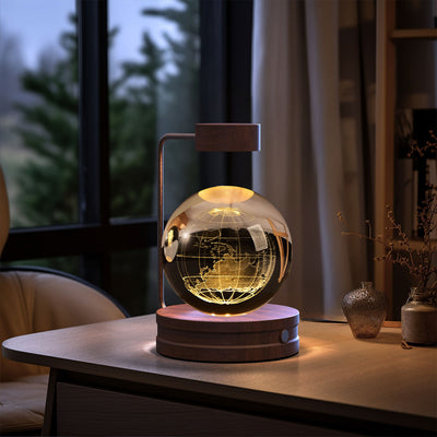 Crystal Ball Cosmic Dinosaur Indoor Night Light USB Power Warm Bedside Light Birthday Gift Night Lamp - Antique Decore