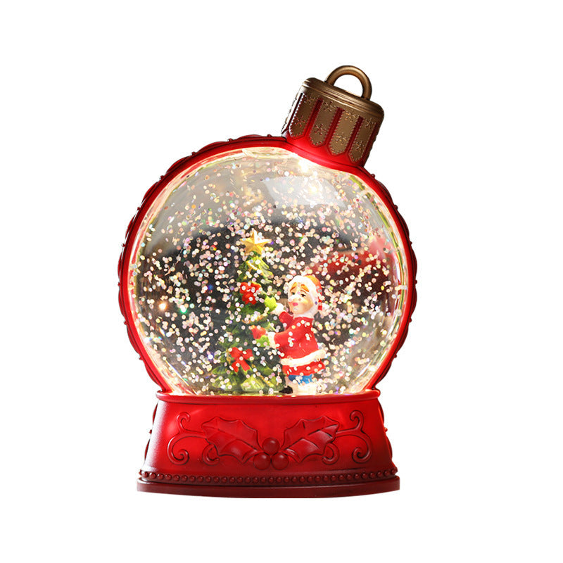 Christmas Holiday Decorations Luminous Simulation Flat Light LED Decoration Scene Layout Flame Light Home Decor - Antique Decore