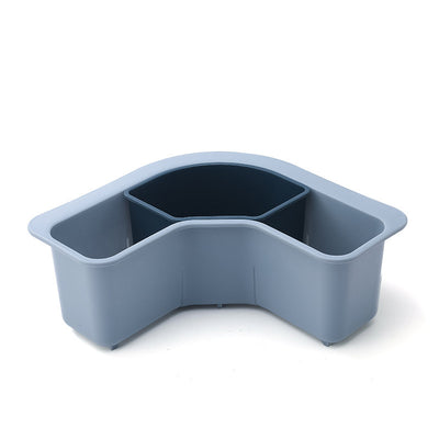 Kitchen Washing Triangular Drain Basket Can Be Divided Into Storage Rack