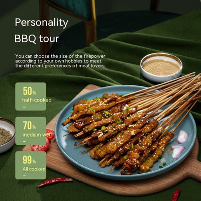Automatic Multi-function Smoke-free Skewers Machine - Antique Decore