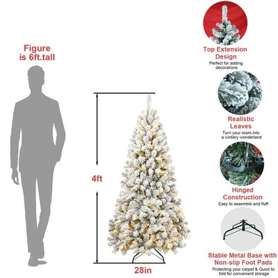 6FT PVC Memory Wire Christmas Tree - Antique Decore