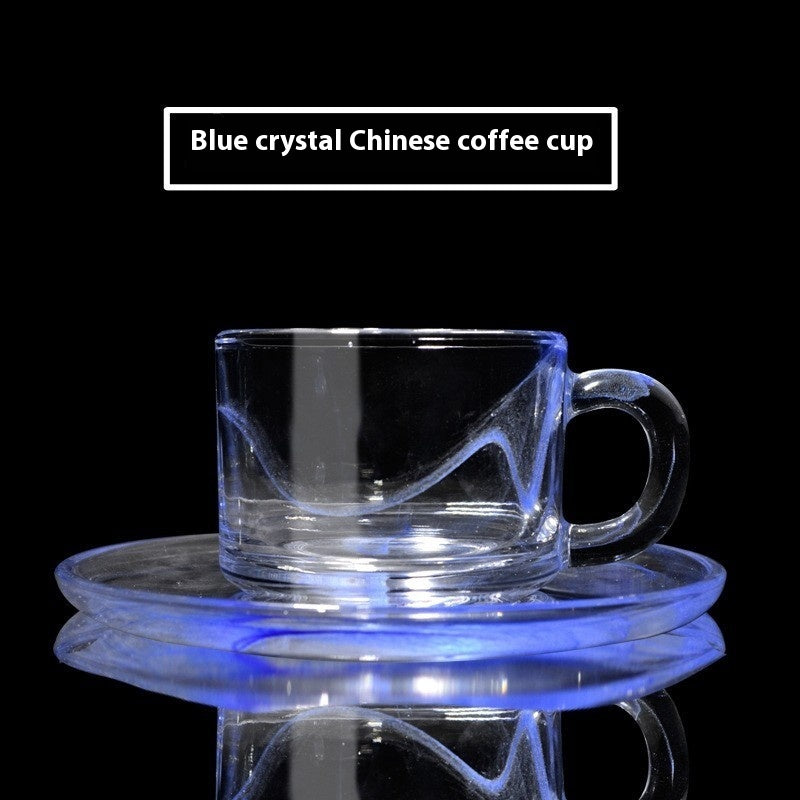 Glass Coffee Cup Crystal Coffee Appliance - Antique Decore