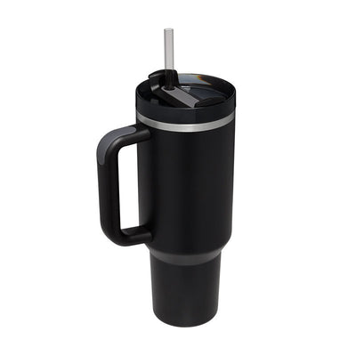 40 Oz Tumbler With Handle Straw Insulated, Stainless Steel Spill Proof Vacuum Coffee Cup Gifts For Valentine Lover