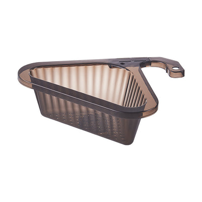 Semitransparent Triangular Food Residue Draine Rack For Household Use