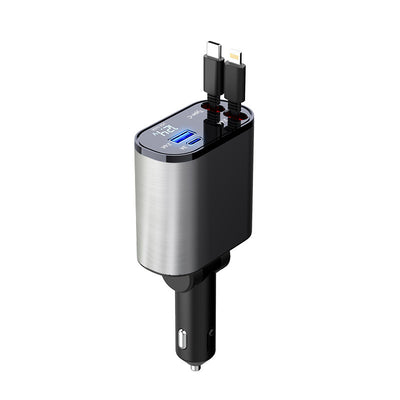 Metal Car Charger 100W Super Fast Charging Car Cigarette Lighter USB And TYPE-C Adapter - Antique Decore